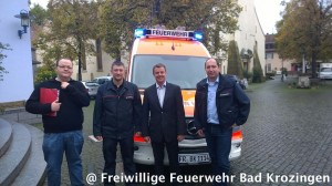 Stefan Sumser, Florian Eckert, Bürgermeister Volker Kieber, Jürgen Bleile